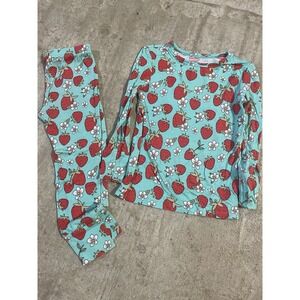 Posh Peanut‎ Strawberry Pajamas Bamboo Soft Size 3-4 P7